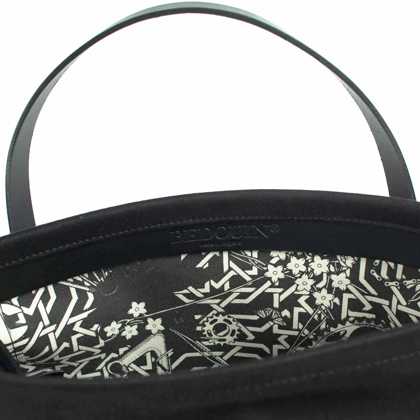 Bosun's Tote - Black roll top tote bag view 8
