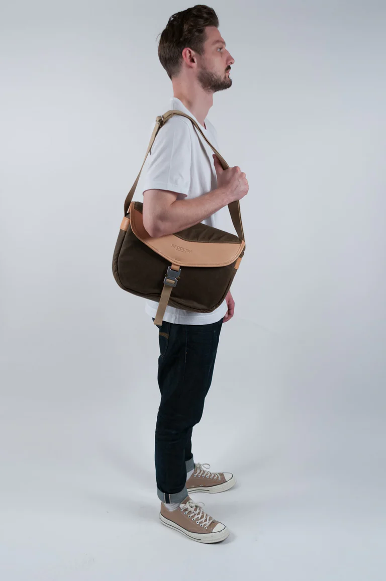 Barbarossa - Khaki messenger bag view 7