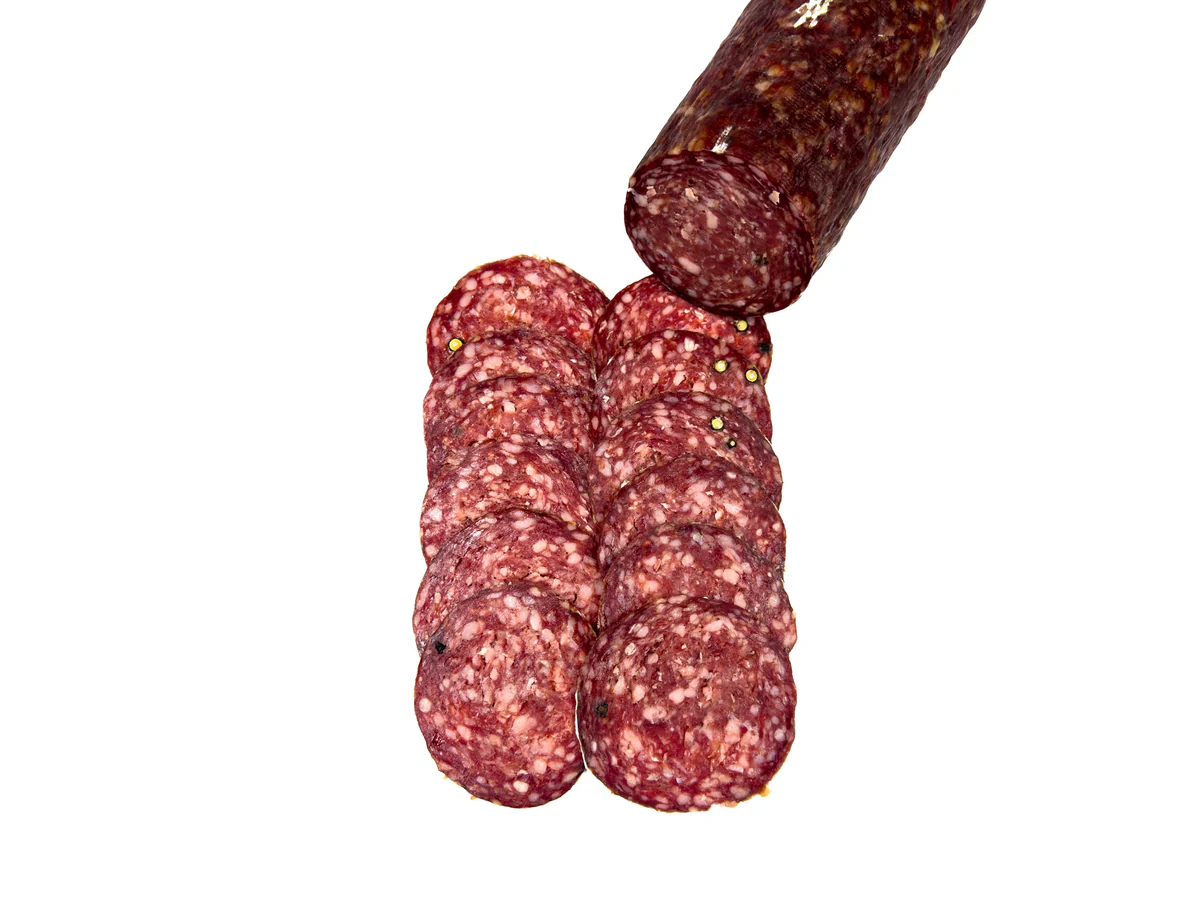Venison Salami with Sloe Berry