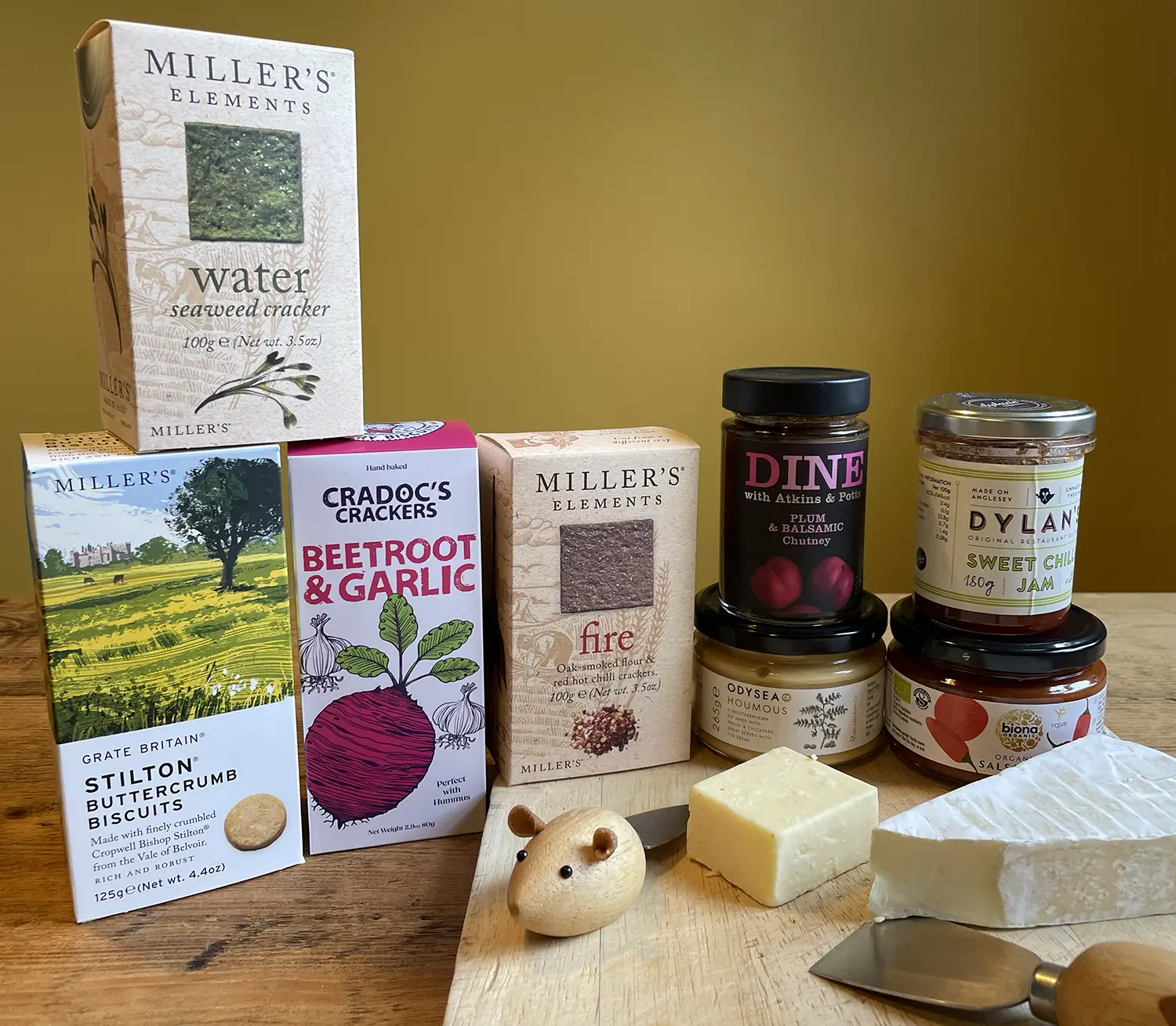 Craft Crackers & Pickles Selection