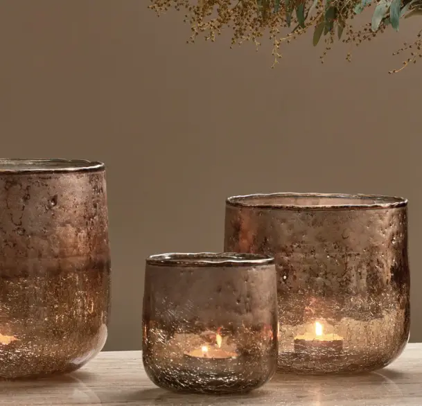 Omari Mango Wood Candlestick set view 3