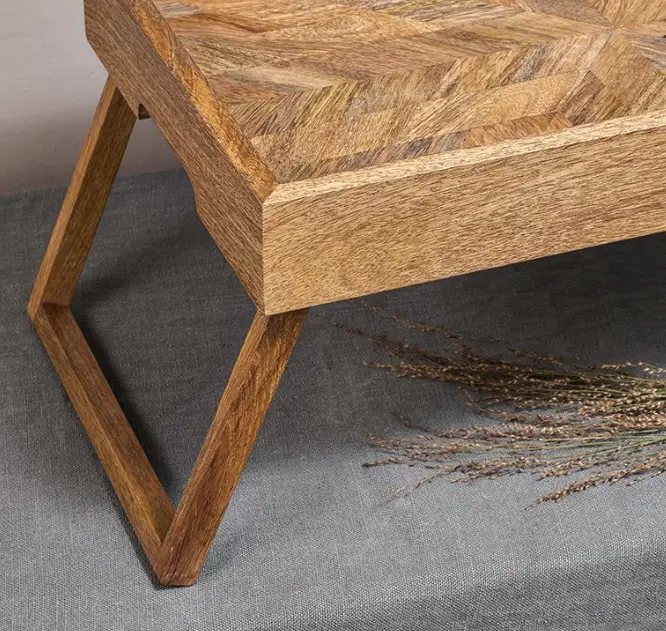 Pawi Mango Wood Breakfast Tray view 3