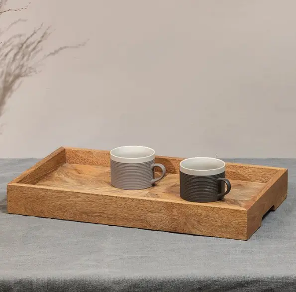 Pawi Mango Wood Breakfast Tray view 4